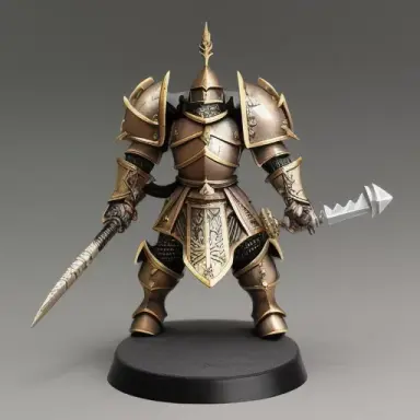 warhammer figurine lotus armor knight