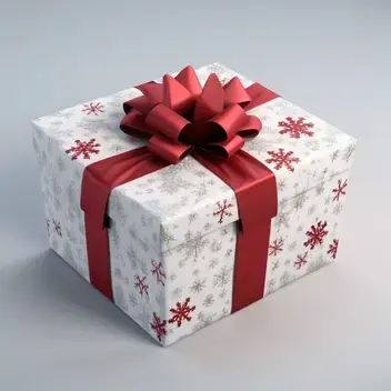 christmas present, box, wraped, 8k detailed, , fine details, 4k resolution
