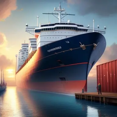 a captain of a merchant ship unloading his ship on the docks, handsome face, (leigh halfpenny, dan carter), realistic shaded per