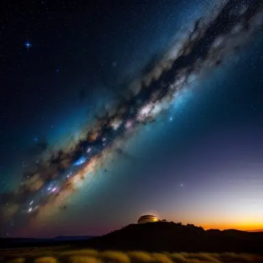 the dark sky with many shining stars and five big saturn like planets,