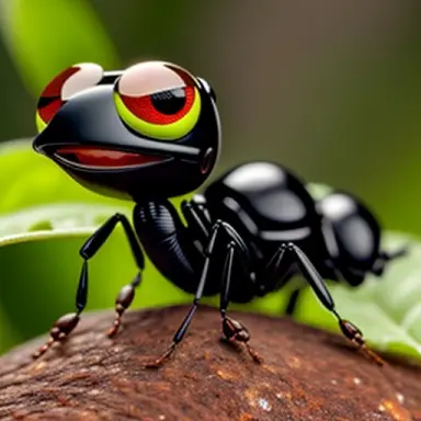 i want to generate group emojis for chat, 2 emoji. it should be an ant robot in pepe meme style. in new disney fashion, pixar st