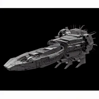 a broken alien dreadnought, hyper realistic, high resolution, realistic lens