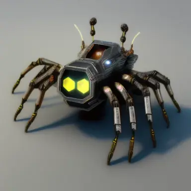 sci fi spider robot