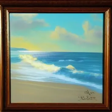 sea shore painting by john foster