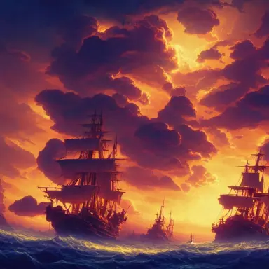 z treasure planet clouds pirate ship beautiful lighting vivid colors intricate elegant smooth sharp focus highly detai