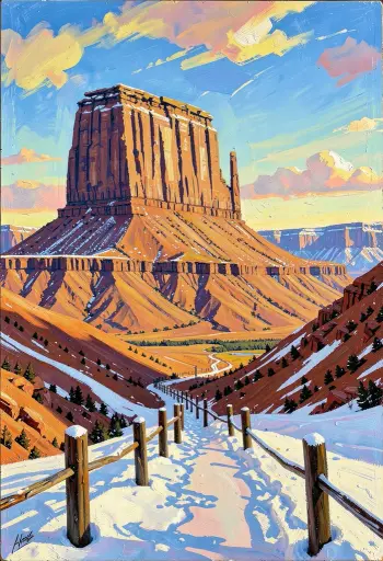 Monument Valley, expressionist painting, FLUX.2