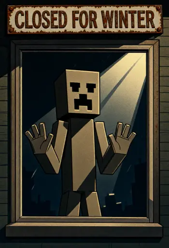 Enderman in the 1950s, flat vector, Qwen-Image 2.1