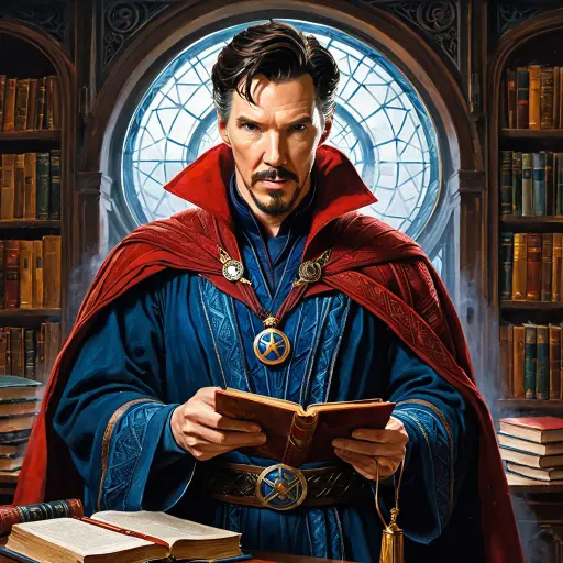 Doctor Strange, academic painting, Stable Diffusion XL