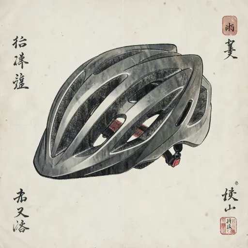 Bicycle helmet, gongbi painting, FLUX.2