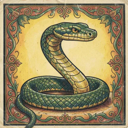 Viper, folk art, FLUX.2
